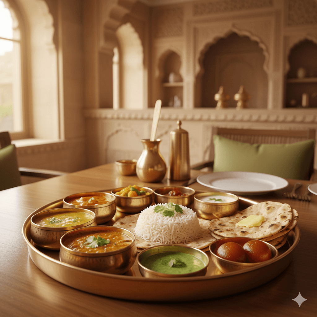 Royal style plating with modern presentation