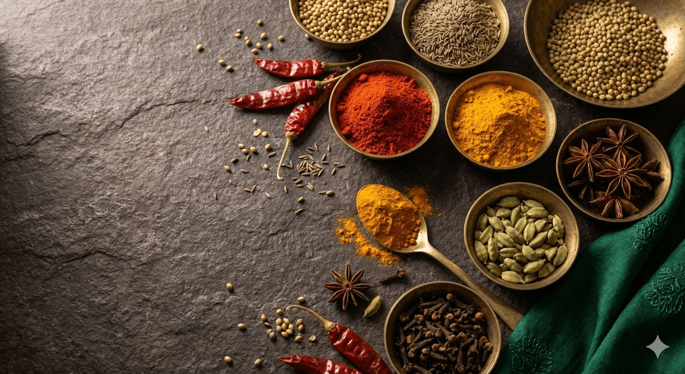 Detailed spice textures