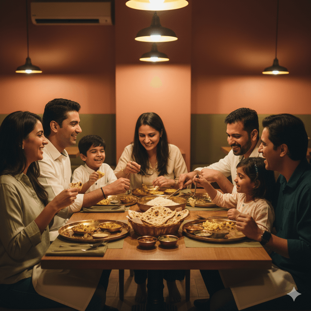 Elegant dining ambience at THIKANA